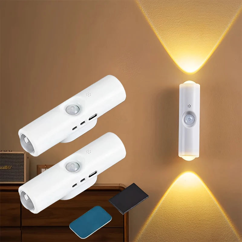 Aplique LED Interior Moderno – Luz Cálida y RGB para Pasillos, Dormitorios y Armarios