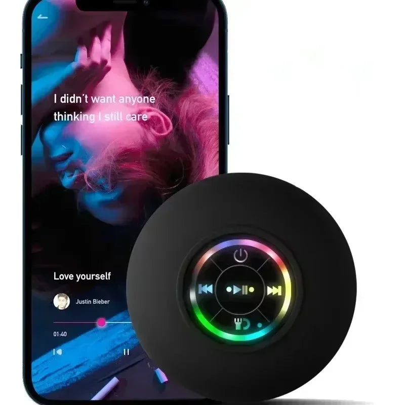 Altavoz Bluetooth Waterproof con Ventosa y Micrófono – Ducha y Coche