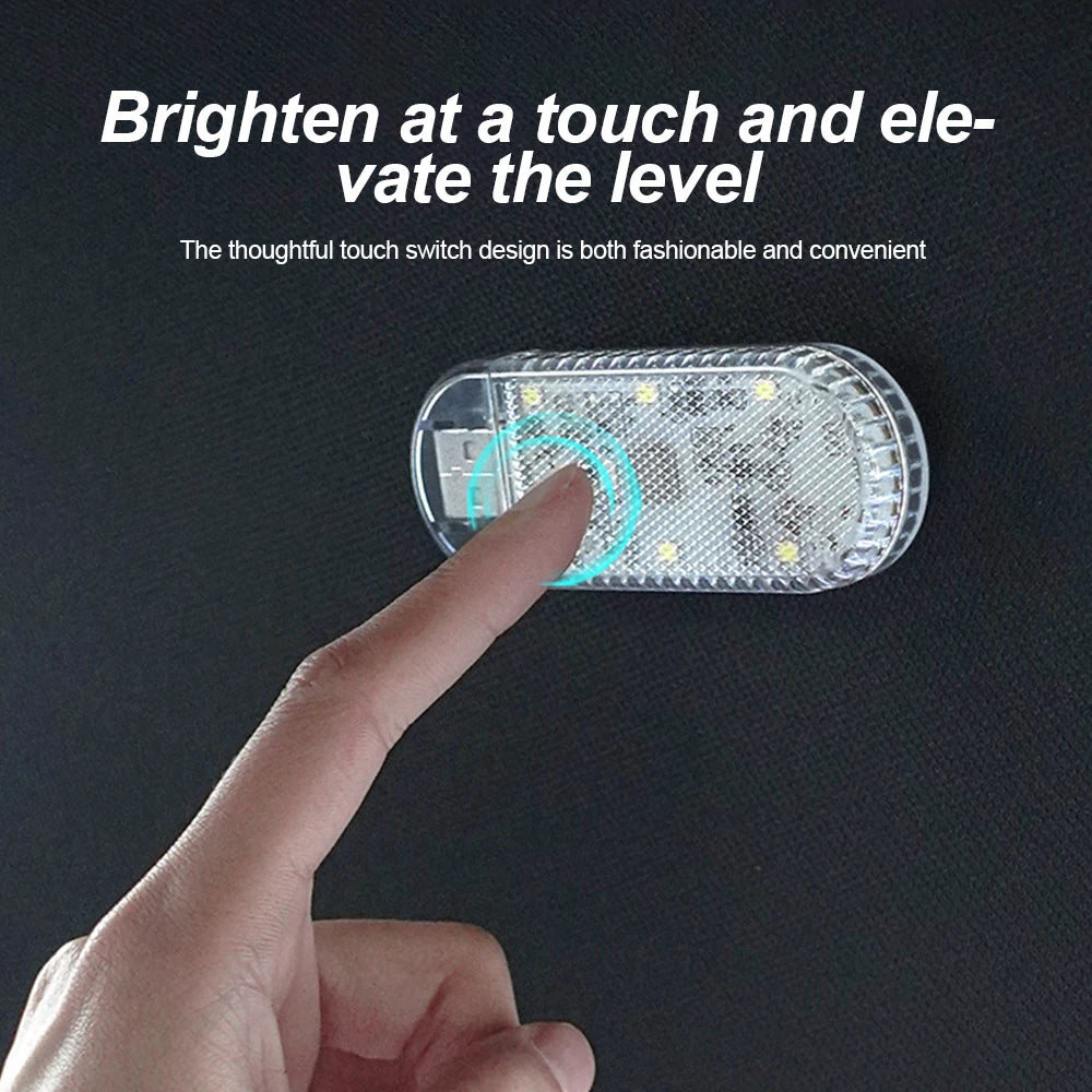 Luz LED Táctil para Techo de Coche – Recargable por USB, Magnética y Portátil